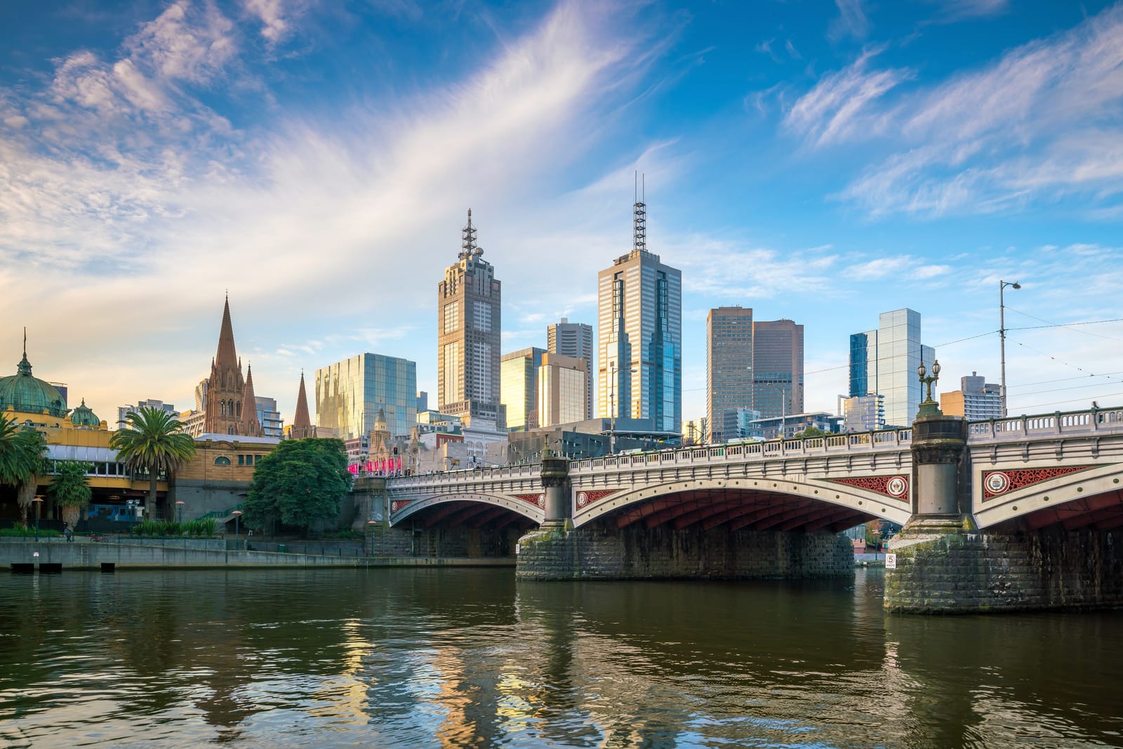 Melbourne skyline along the Yarra River — Zoom2u courier coverage area
